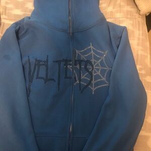 Veltets hoodie blue